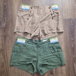 Bundle Margo & Sebastian Boho Linen Sailor Shorts Sz 3 Coquette